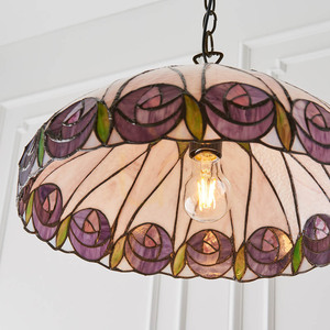 Tiffany Pendant Lamp Interiors Hutchinson Multicolor Glass Steel 40 cm 64176 small 8