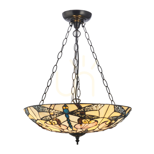 Check Ashton Tiffany Multicolor Pendant Lamp 111869 Interiors