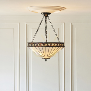 Tiffany Pendant Light Interiors Fargo Multicolor Glass 50 cm 111871 small 2