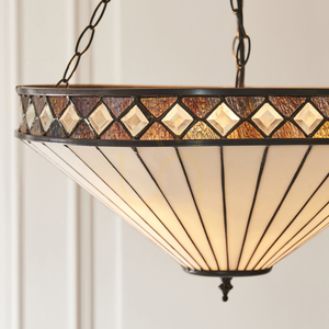 Tiffany Pendant Light Interiors Fargo Multicolor Glass 50 cm 111871 small 4