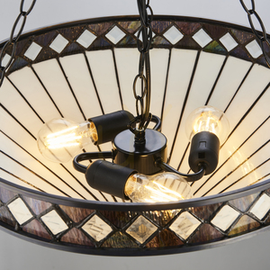 Tiffany Pendant Light Interiors Fargo Multicolor Glass 50 cm 111871 small 5