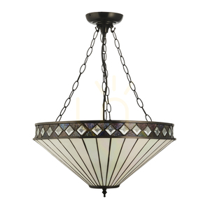 Tiffany Pendant Light Interiors Fargo Multicolor Glass 50 cm 111871 small 6