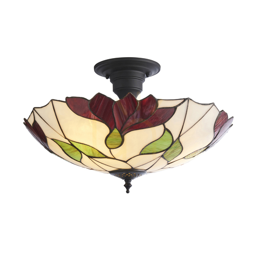 Check Interiors Botanica Tiffany Multicolor Ceiling Light 45 cm 111896