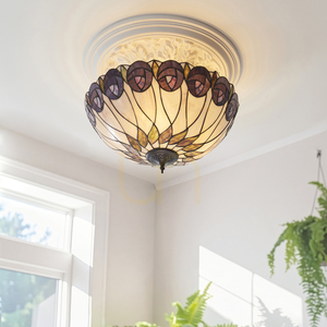 Hutchinson Tiffany Multicolor Ceiling Lamp 111906 Interiors. small 2