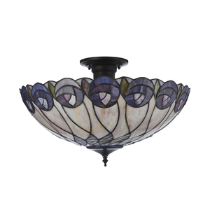 Hutchinson Tiffany Multicolor Ceiling Lamp 111906 Interiors. small 6