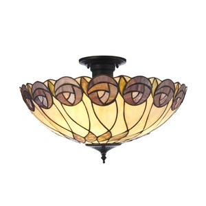 Hutchinson Tiffany Multicolor Ceiling Lamp 111906 Interiors. small 0