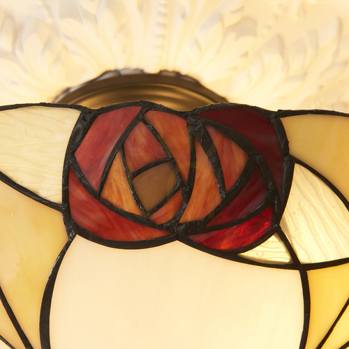 Check Tiffany Ceiling Lamp Interiors Ingram Multicolor 45 cm 3-Light E27 111907