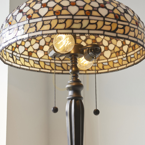 Standing Lamp Interiors Mille Feux Tiffany Multicolor 157.5 cm E27 2-Light 111921 small 4