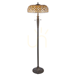 Standing Lamp Interiors Mille Feux Tiffany Multicolor 157.5 cm E27 2-Light 111921 small 0