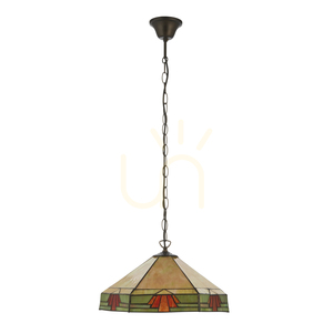 Nevada Tiffany Multicolor Pendant Lamp 111989 Interiors. small 1