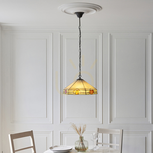 Nevada Tiffany Multicolor Pendant Lamp 111989 Interiors. small 2