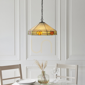 Nevada Tiffany Multicolor Pendant Lamp 111989 Interiors. small 3
