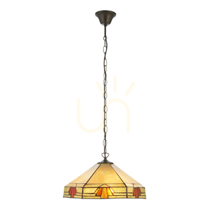 Nevada Tiffany Multicolor Pendant Lamp 111989 Interiors. small 7