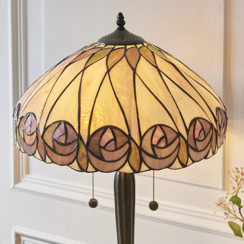 Check Tiffany Table Lamp Interiors Hutchinson Multicolor 63 cm 40 cm 112184