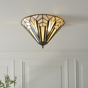 Plafond Interiors Astoria Tiffany Multicolor 40 cm 2-Licht E27 112191 small 1