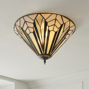 Plafond Interiors Astoria Tiffany Multicolor 40 cm 2-Licht E27 112191 small 2