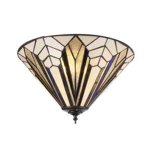 Plafond Interiors Astoria Tiffany Multicolor 40 cm 2-Licht E27 112191 small 0