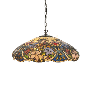 Interiors Sullivan Tiffany Multicolor Glass Pendant Lamp 57 cm 3-Light 112193 small 0