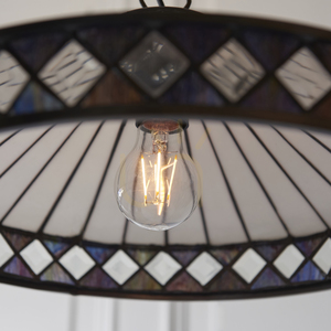 Interiors Fargo Tiffany Multicolor Glass Pendant Lamp 112196 small 6