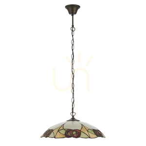 Ingram Tiffany Pendant Lamp Multicolor 112197 Interiors small 1