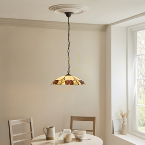 Ingram Tiffany Pendant Lamp Multicolor 112197 Interiors small 2