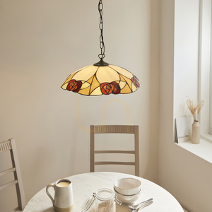 Ingram Tiffany Pendant Lamp Multicolor 112197 Interiors small 4