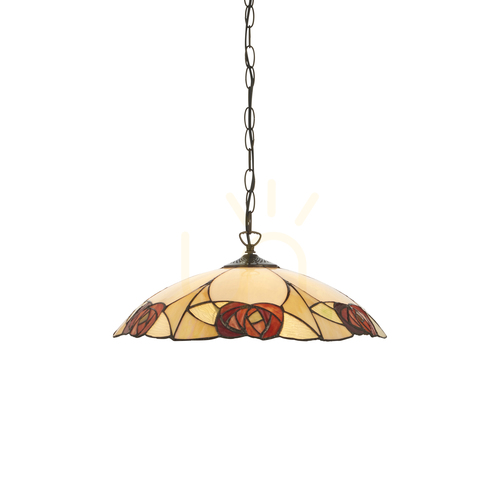 Check Ingram Tiffany Pendant Lamp Multicolor 112197 Interiors