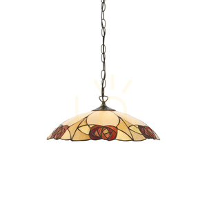 Ingram Tiffany Pendant Lamp Multicolor 112197 Interiors small 0