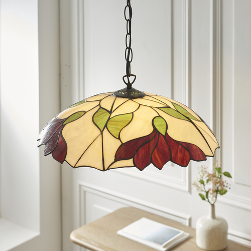 Check Tiffany Pendant Lamp Botanica Multicolor 45 cm Interiors 112246