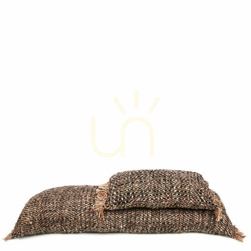 Check Cushion Cover BAZAR BIZAR Oh My Gee Black Copper 35x100 cm
