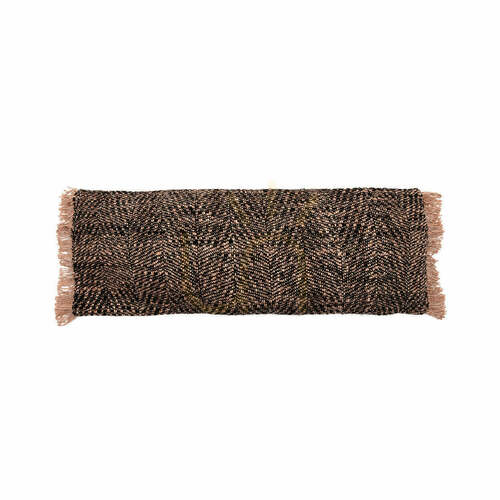 Check Cushion Cover BAZAR BIZAR Oh My Gee Black Copper 35x100 cm