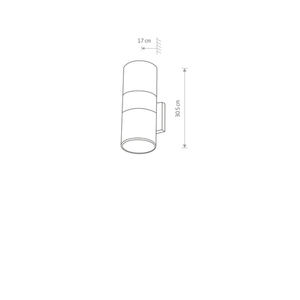 Lighting fixture FOG II wall small 1