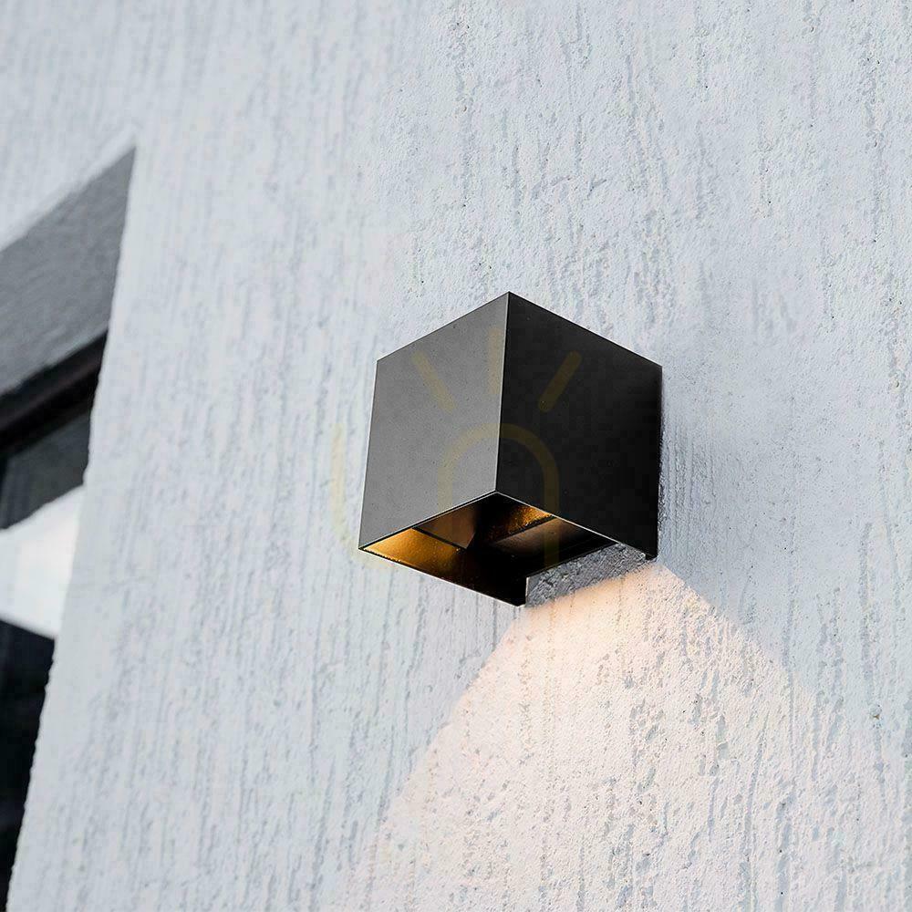 Show V-TAC 9W LED COB Solar Wall Light, Adjustable, Black Square, 15x15cm, IP65, VT-11109, 3000K, 860lm V-TAC 9W LED COB Solar Wall Light, Adjustable, Black Square, 15x15cm, IP65, VT-11109, 3000K, 860lm