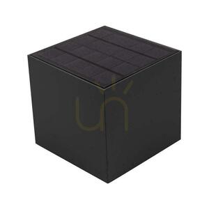 V-TAC 9W LED COB Solar Wall Light, Adjustable, Black Square, 15x15cm, IP65, VT-11109, 4000K, 860 lm small 11