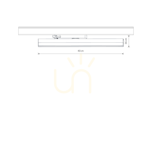 Check CTLS LINE LED 20W Track Lighting Fixture 12320 by Nowodvorski