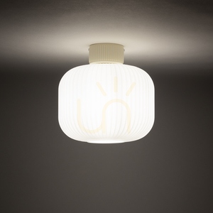 Nowodvorski AURORA 11970 Beige Glass Ceiling Light E27 25 cm small 1