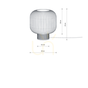 AURORA 11973 Table Lamp by Nowodvorski small 6