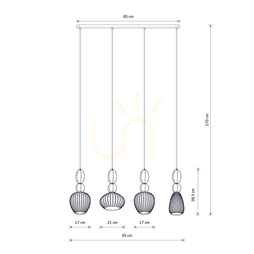 Check CORALS 11976 Pendant Light by Nowodvorski