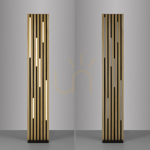 Q-AKUSTIK 822-79 Wood Floor Lamp with 1 LED small 17