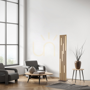 Q-AKUSTIK 822-79 Wood Floor Lamp with 1 LED small 2