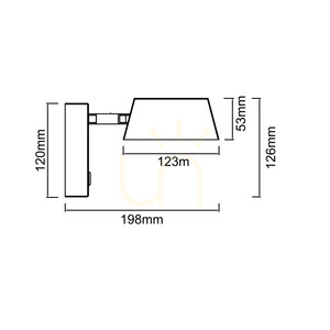 Wall Sconce Timo Open Design Highlights White Black LED 3000K IP20 small 5
