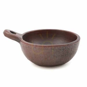 BAZAR BIZAR Ethnic M Terracotta Bowl with Handle 22 × 17 × 9 cm small 0