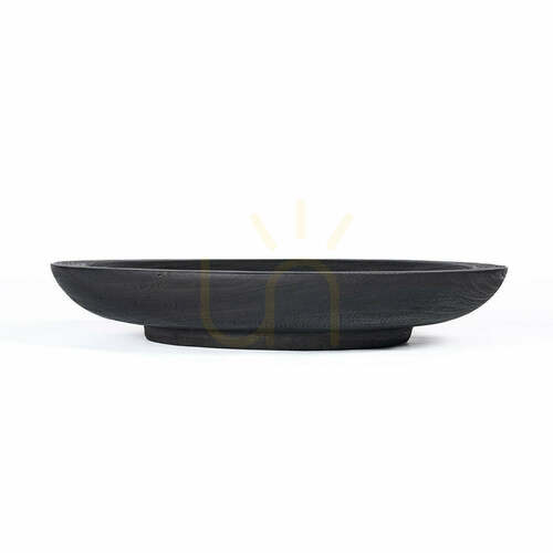 Check Wooden Serving Tray BAZAR BIZAR Black XL 60 cm