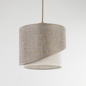 Elbrus Linen Pendant Light 1 Xe27  200 small 3