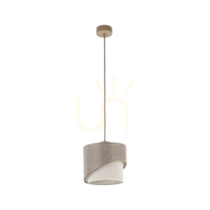 Elbrus Linen Pendant Light 1 Xe27  200 small 0