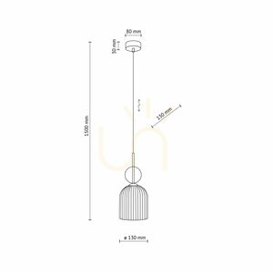 Sophia Cognac White Pendant Light 1 Xe14 small 9