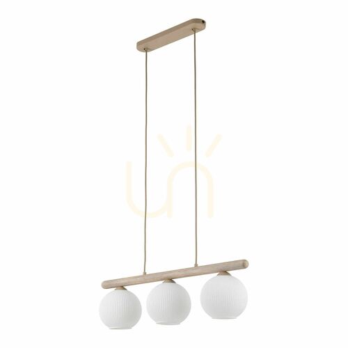 Check Virlo White Pendant Light, 3 Xe14