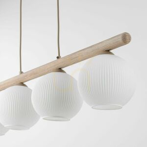 Virlo White Pendant Light, 4 Xe14 Bulbs small 3