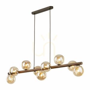 Estera Wood Walnut Amber Pendant Lamp 9 Xg9 small 5