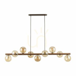 Estera Wood Walnut Amber Pendant Lamp 9 Xg9 small 8